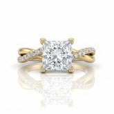 Yellow Gold Novalisse Princess Diamond Engagement Ring