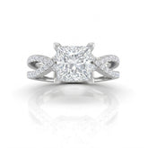 White Gold Everlisse Infinity Princess Diamond Engagement Ring