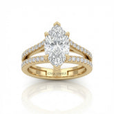 Yellow Gold Elara Marquise Diamond Engagement Ring