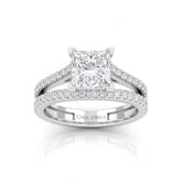 Silver Elara Princess Diamond Engagement Ring