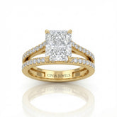 Yellow Gold Elara Radiant Diamond Engagement Ring