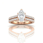 Rose Gold Valerisse Marquise Diamond Engagement Ring