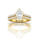 Yellow Gold Valerisse Marquise Diamond Engagement Ring