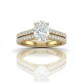 Yellow Gold Valerisse Oval Diamond Engagement Ring