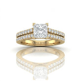 Yellow Gold Valerisse Princess Diamond Engagement Ring