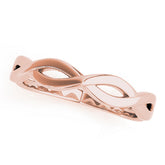 Rose gold Twisted Infinity Band with No Stone