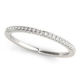White gold Round Cut Diamond Pavé Set Eternity Band