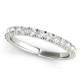 White gold Round Diamond Eternity Band with Prong Setting
