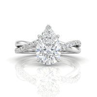 White Gold Novalisse Pear Diamond Engagement Ring