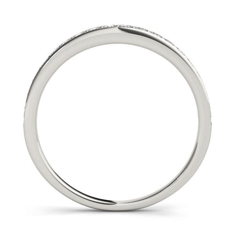Platinum Pavé Round Diamond Eternity Band with Channel Setting