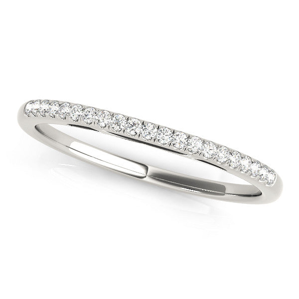 White gold Round Diamond Pavé Set Eternity Band