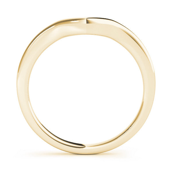 Yellow gold Curved Plain Band