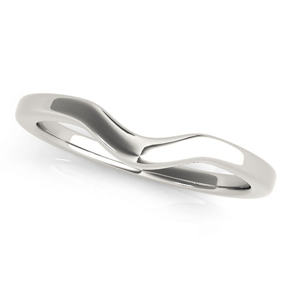 Platinum Curved Plain Band