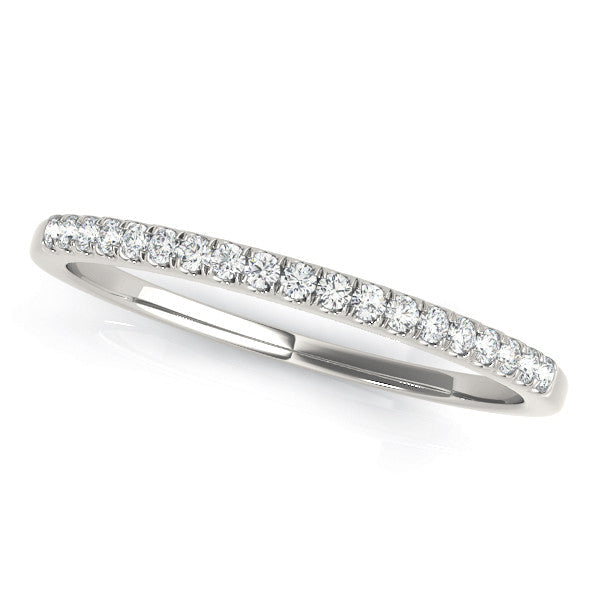 White gold Round Diamond Pavé Eternity Band