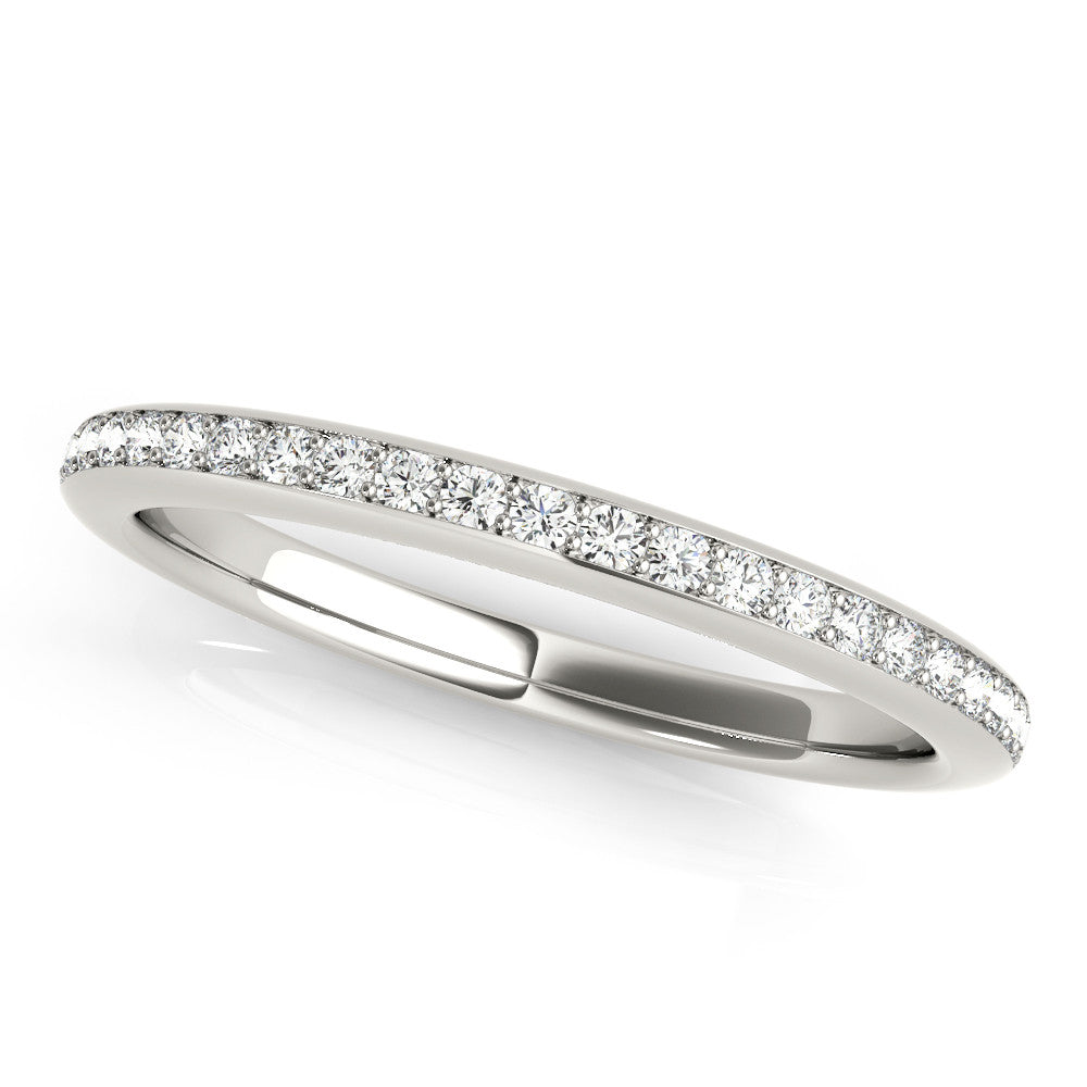 White gold Pavé Round Diamond Eternity Band