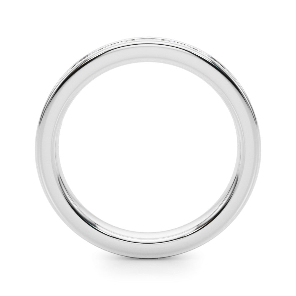 White gold Channel-Set Baguette Diamond Eternity Band