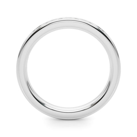 White gold Channel-Set Baguette Diamond Eternity Band