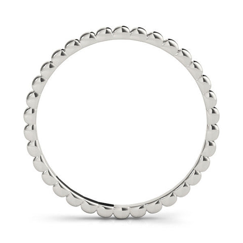 White gold Bezel Set Round Stone Eternity Band
