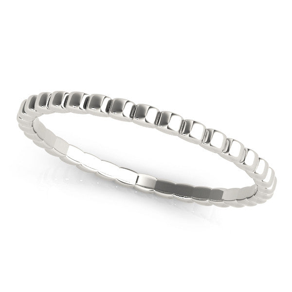 Platinum Bezel Set Round Stone Eternity Band