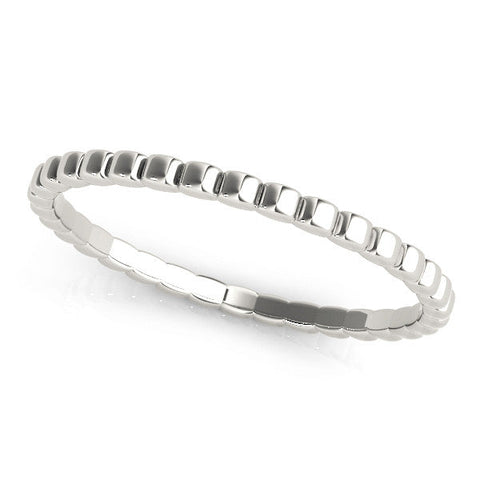Platinum Bezel Set Round Stone Eternity Band