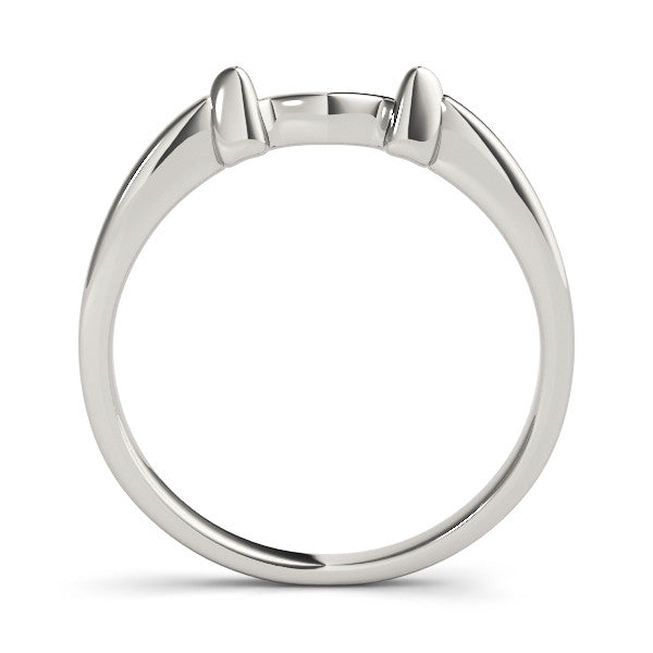 Silver Bamboo-Inspired Plain Metal Band