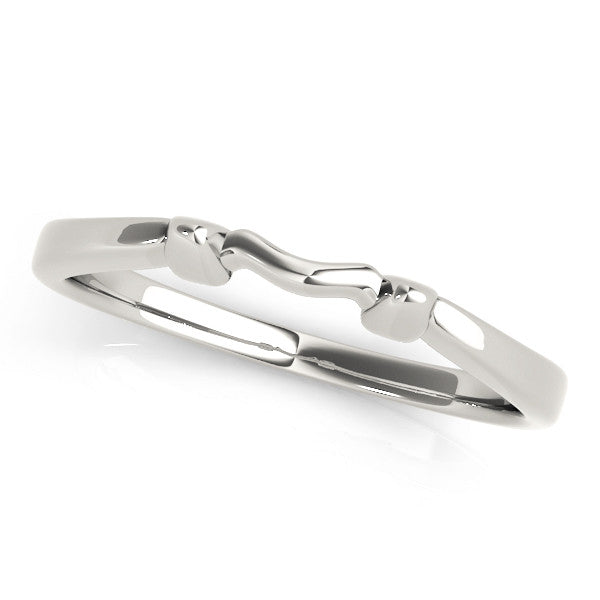 Platinum Bamboo-Inspired Plain Metal Band