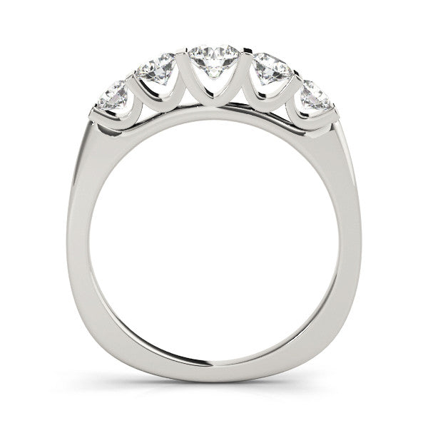 White gold Round Brilliant Channel Set Diamond Band