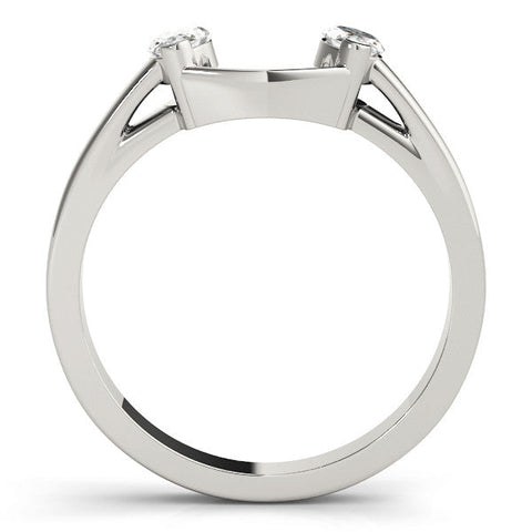 Platinum Open Band Marquise Diamond Tension Setting