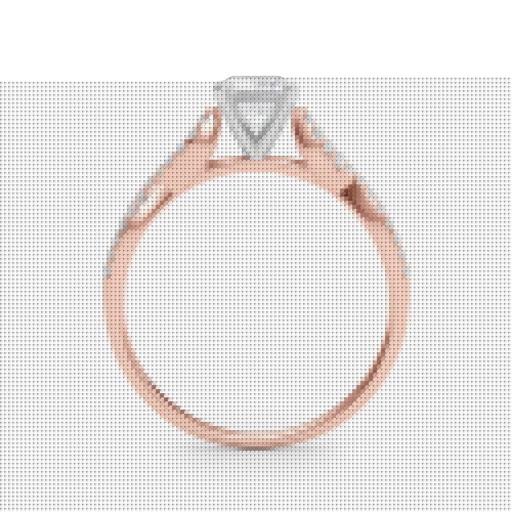 Rose gold Radiant Solitaire Twisted Pave Diamond Engagement Ring with Four-Prong Setting