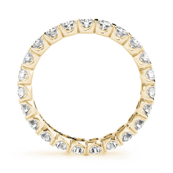 Yellow gold Round-Cut Diamond Eternity Band with Channel Setting