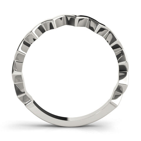 Platinum Zigzag Chevron Band