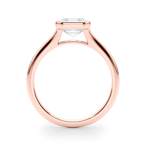 Rose gold Bezel Set Oval Cut Solitaire Ring