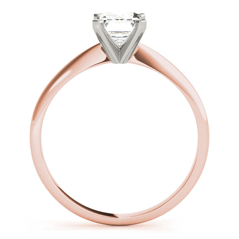 Rose gold Marquise Cut Solitaire Ring with Four-Prong Setting on a Classic Band