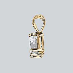 White gold Gold Wire Wrapped Baguette Crystal Pendant